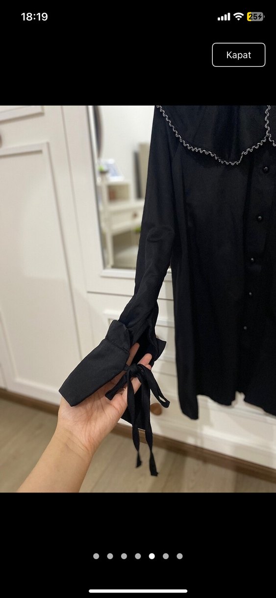 Dantel İşlemeli Siyah tunik - Görsel 4