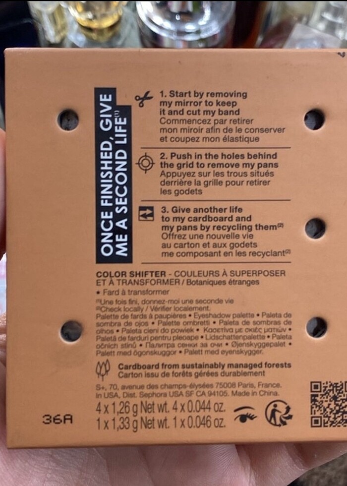 orjinal sephora far paleti - Görsel 3