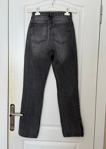 34 Beden gri Renk Gri Kadın Denim Jean Pantolon
