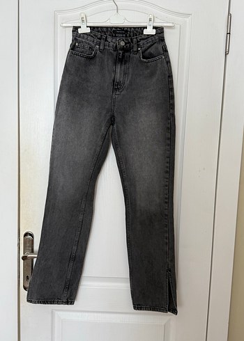 Gri Kadın Denim Jean Pantolon