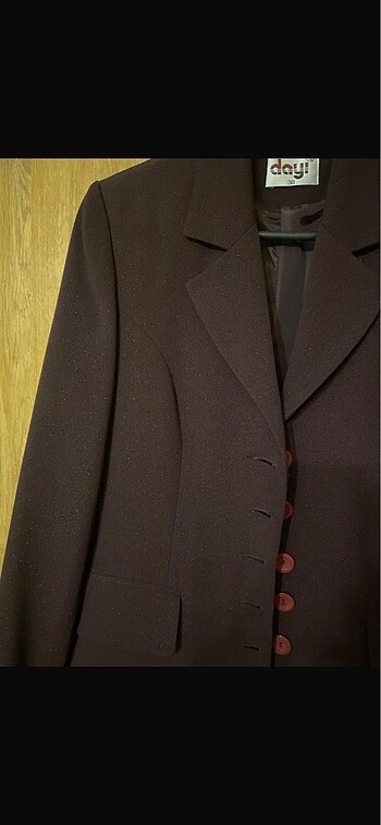 38 Beden bordo Renk Kadın blazer ceket pantolon takım