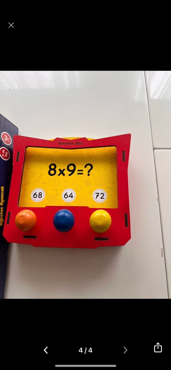 Renkli Çarpma Öğrenme Oyuncağı - Görsel 3