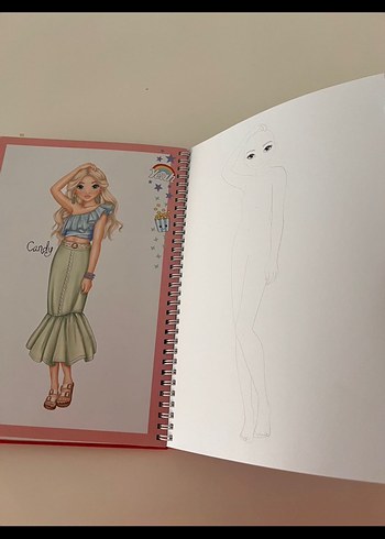 Model Kızlar Çizim Defteri ve Renkli Kalem Seti - Görsel 2