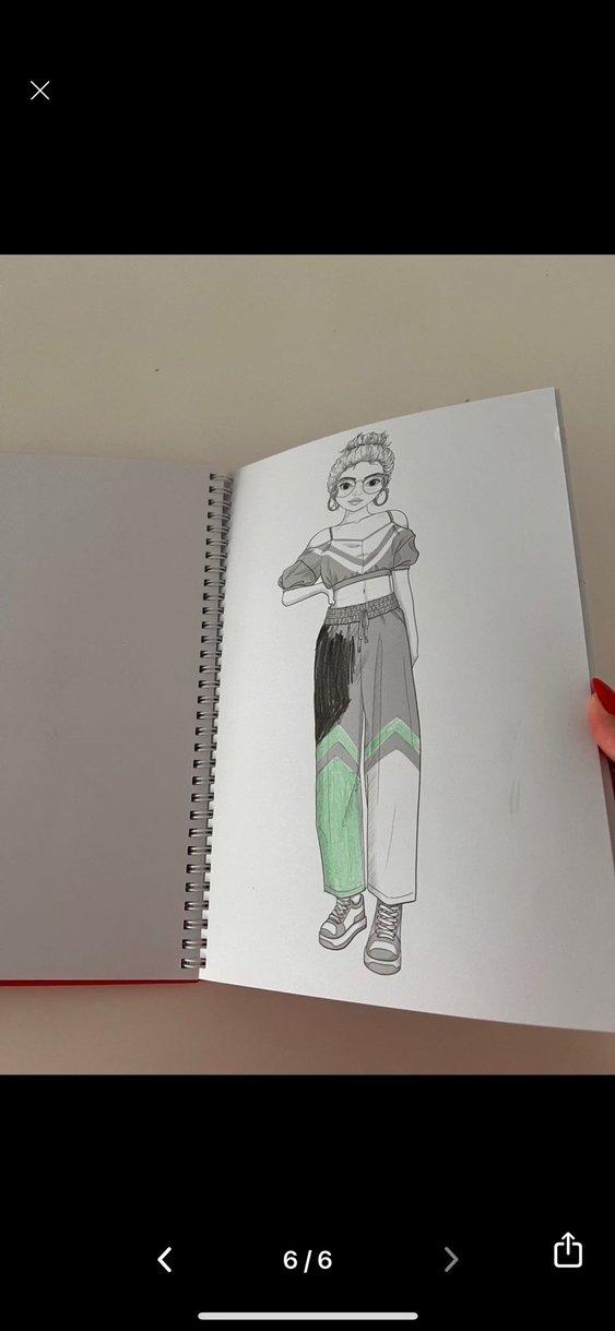 Model Kızlar Çizim Defteri ve Renkli Kalem Seti - Görsel 5