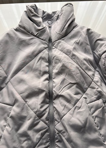 Gri Kadın Midi Kışlık Ceket - Görsel 2