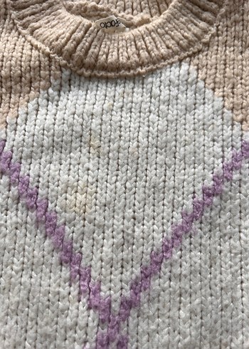 Bej Örgü Bohem çocuk kazak - Görsel 3