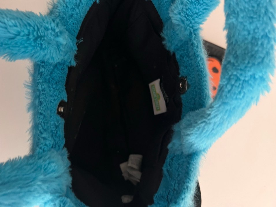 Mavi Peluş Kadın Çanta - Görsel 2