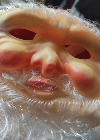 Noel Baba Maskesi Sakallı ve Şapkalı - Görsel 6