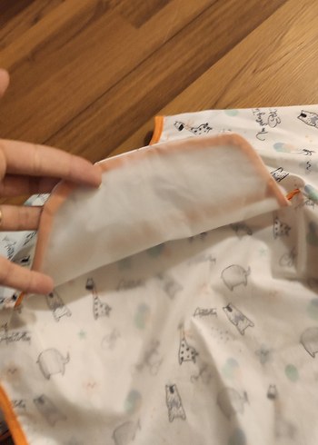 Uzun Kollu Baskılı Bebek Önlüğü - Görsel 7