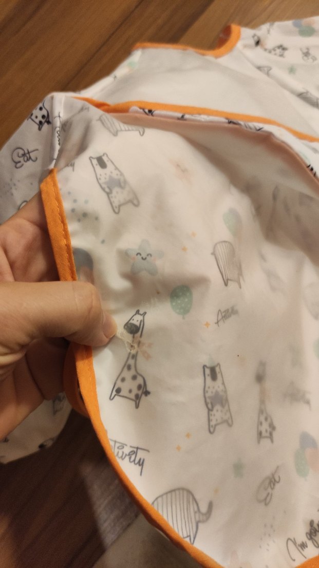 Uzun Kollu Baskılı Bebek Önlüğü - Görsel 2