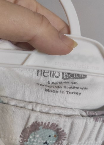 Bebek Erkek Pamuklu Düğmeli Hastane Kıyafeti - Görsel 2