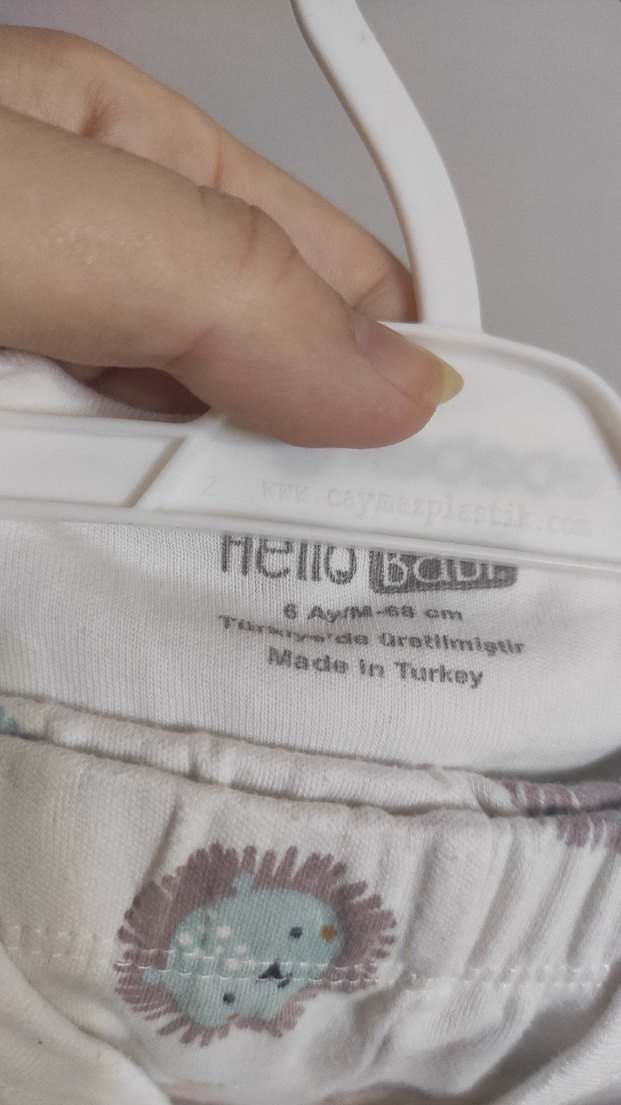 Bebek Erkek Pamuklu Düğmeli Hastane Kıyafeti - Görsel 2