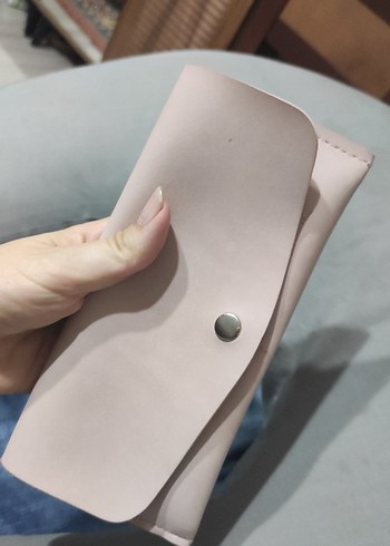 Diğer pudra Deri Kadın Clutch Cüzdan