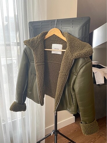 Bershka Haki Deri Ceket