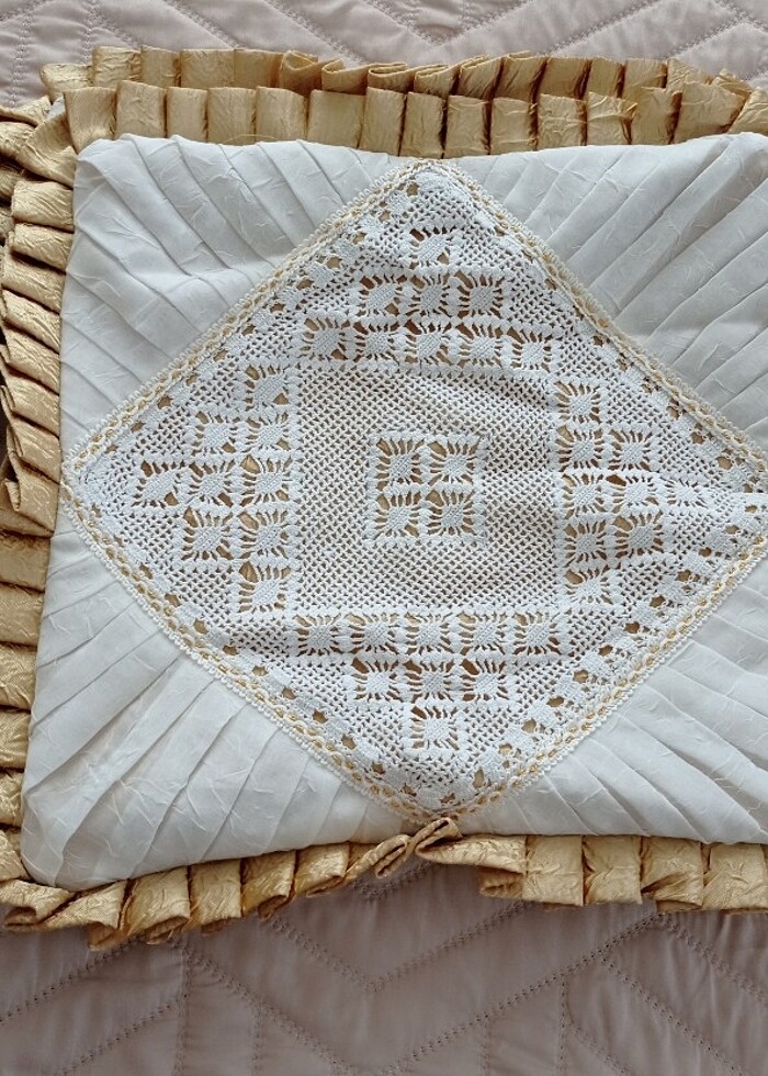 Nostaljik kırlent kılıfı - Görsel 2