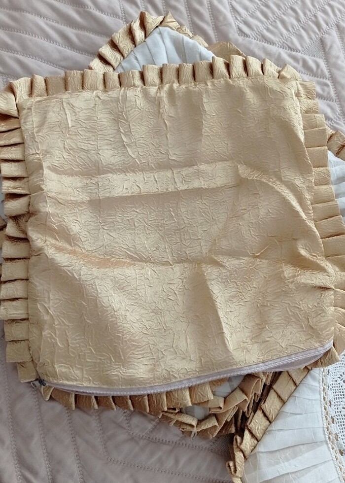 Nostaljik kırlent kılıfı - Görsel 4