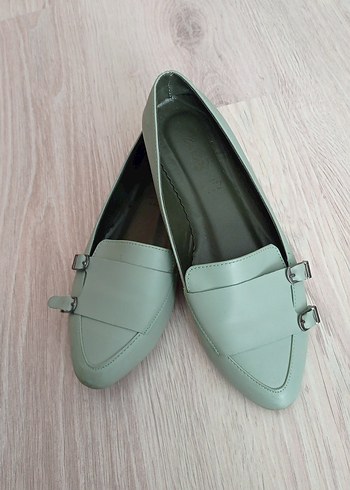 Bej Tokalı Kadın Babet Ayakkabı - Görsel 3