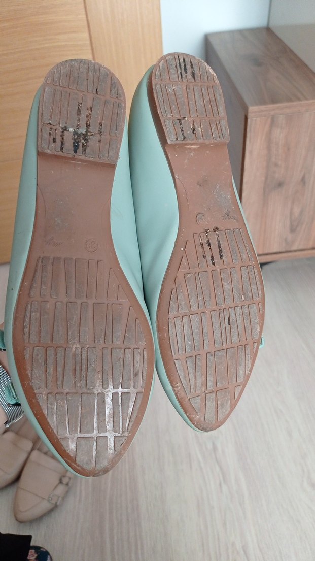 Bej Tokalı Kadın Babet Ayakkabı - Görsel 5