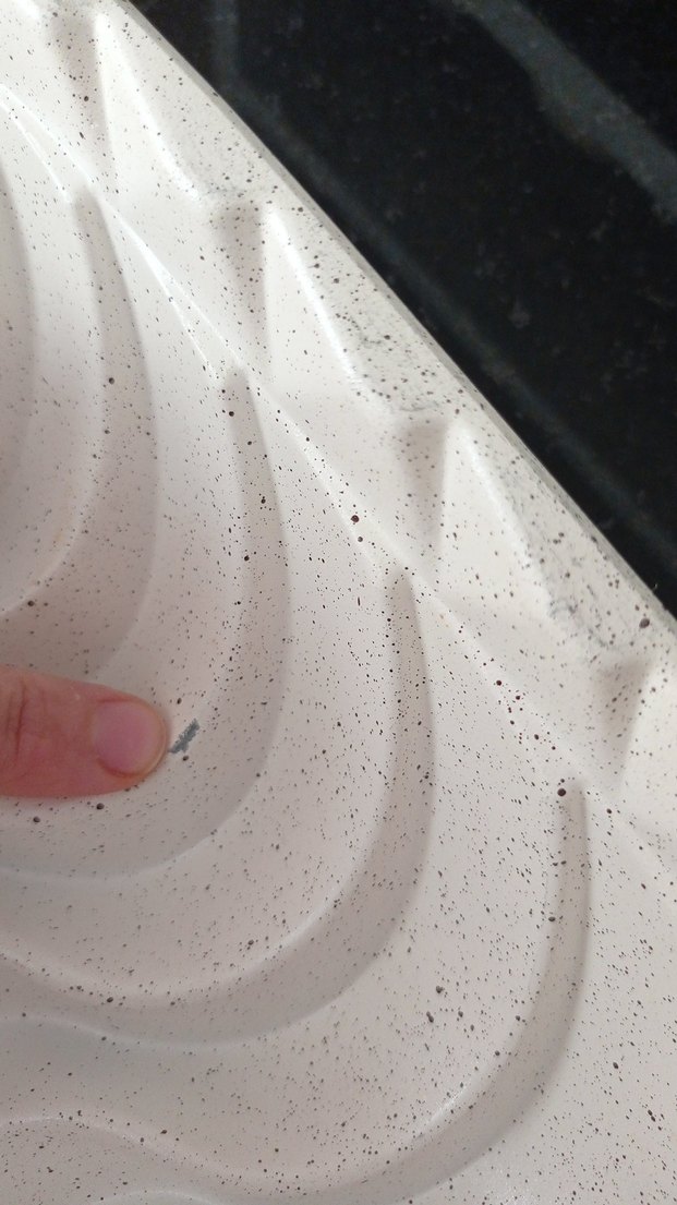 Beyaz Gri Dalga Desenli Kek Kalıbı - Görsel 2