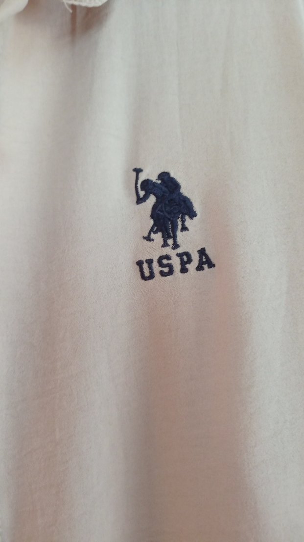 Uzun Kollu Düğmeli Bej uzun tunik Gömlek - Görsel 3