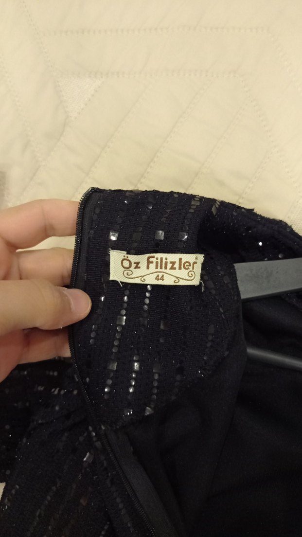 Payet detaylı abiye elbise - Görsel 4