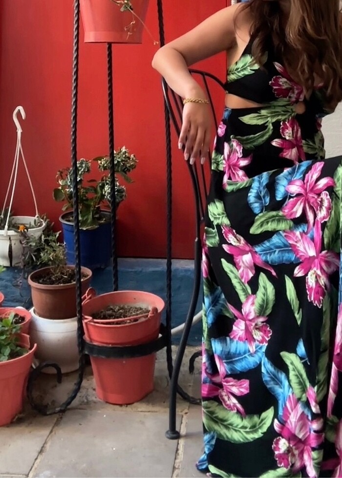 Forever 21 Çiçek Desenli Günlük Elbise - Görsel 2