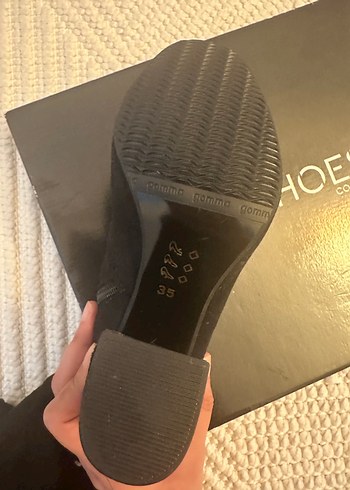 Siyah Topuklu Süet Dizüstü Çizme ( I love Shoes) - Görsel 5