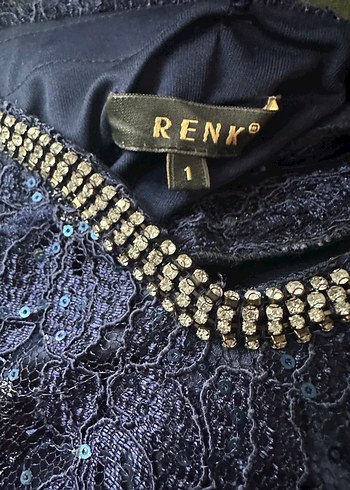 Lacivert Straplez Payetli Balık Uzun Abiye Elbise - Görsel 4