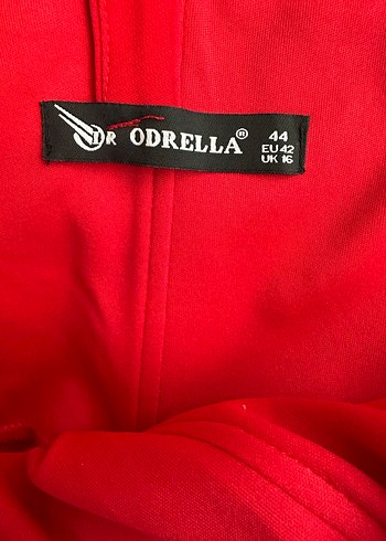 Kırmızı Uzun Kadın Abiye Elbise - Görsel 4