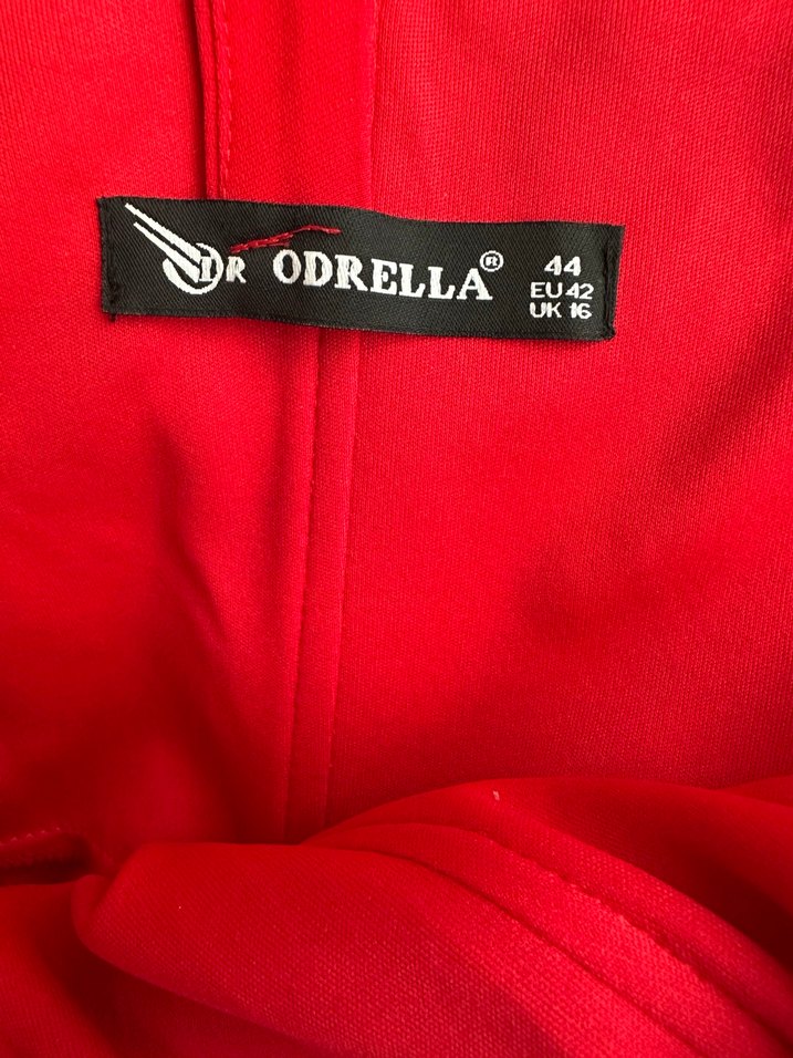 Kırmızı Uzun Kadın Abiye Elbise - Görsel 4