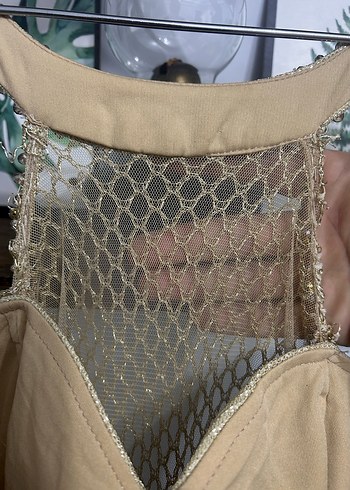 Lacivert Nakışlı Uzun Bohem Abiye Elbise - Görsel 4