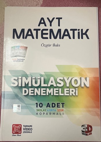 AYT Matematik Simülasyon Denemeleri Kitabı