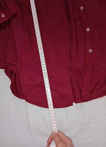 Bordo tunik gömlek - Görsel 2