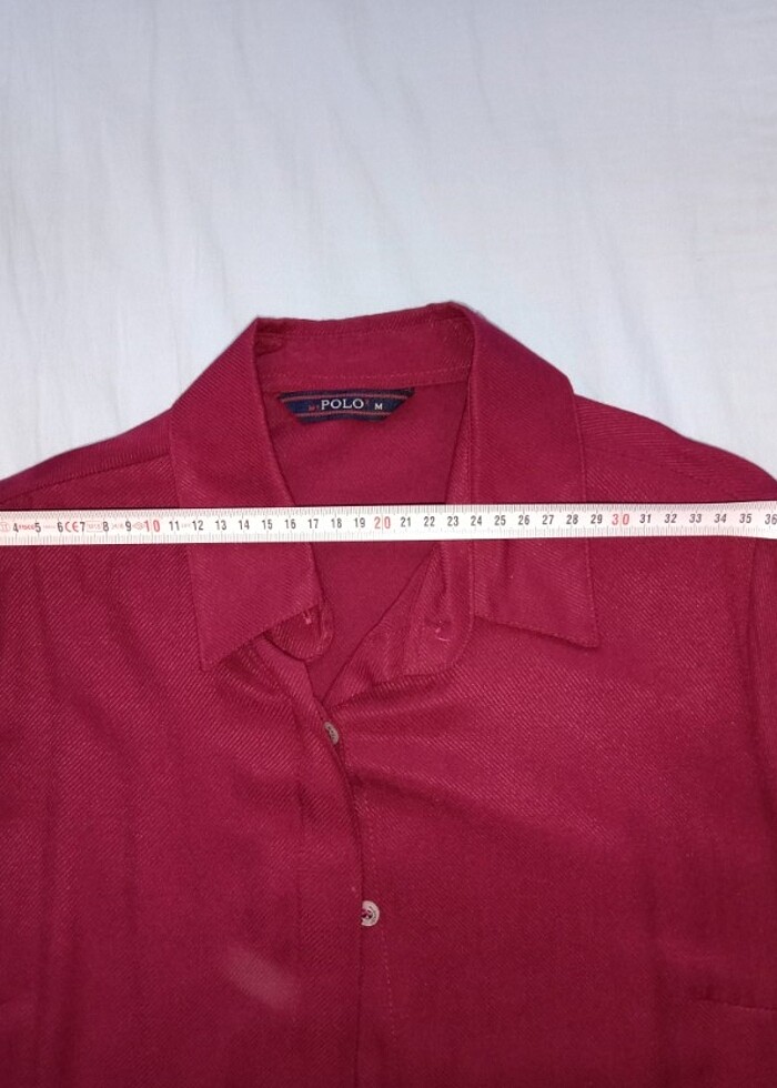 Bordo tunik gömlek - Görsel 3