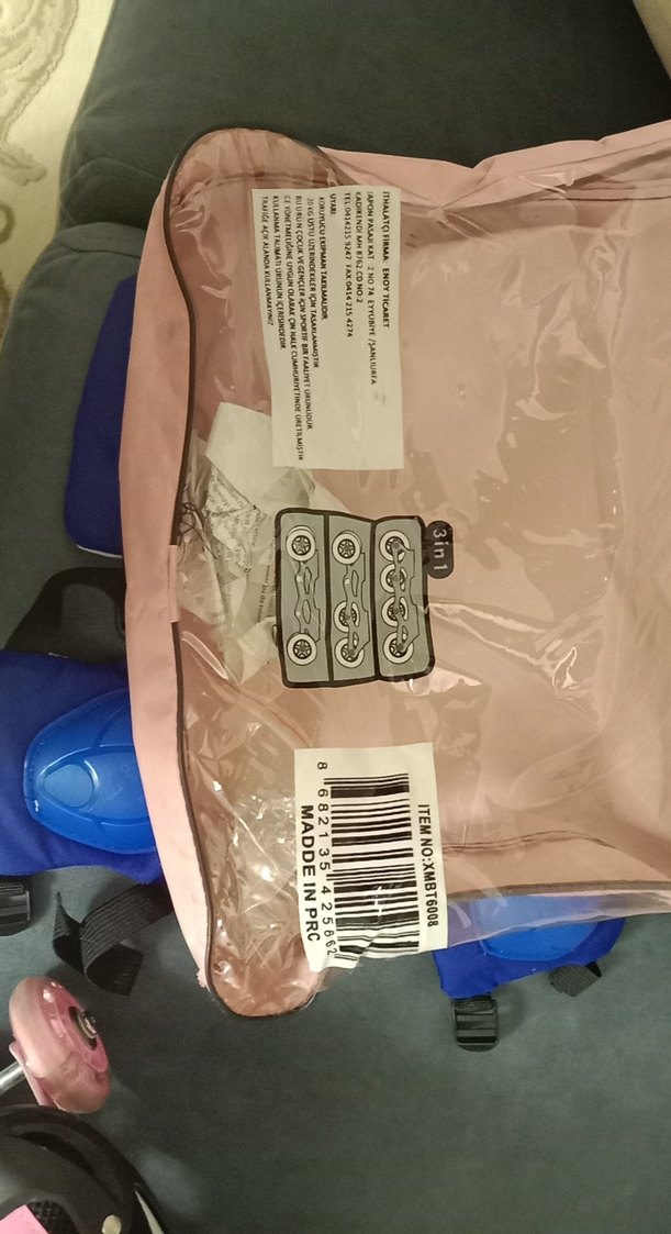 Pembe kız Spor Patenler, Bağcıklı, Baskılı - Görsel 3