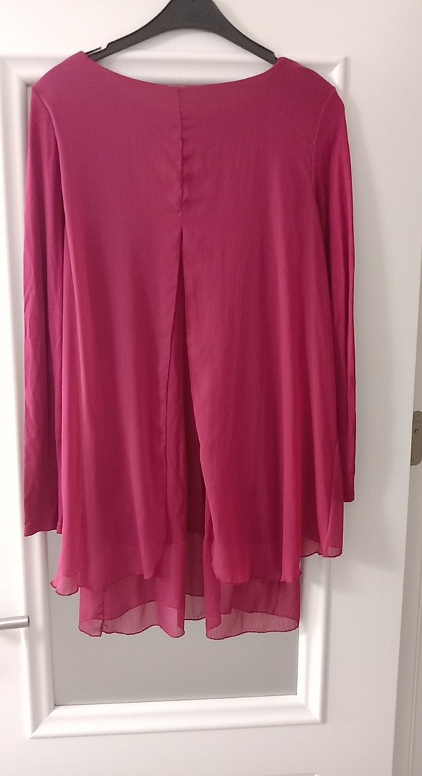 Bordo Uzun Kollu Salaş Tunik - Görsel 2