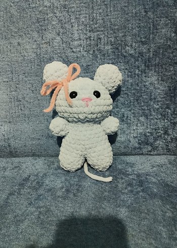 Peluş El Örgüsü Fare