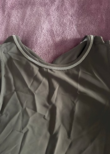 Gri Kadın Salaş Atlet - Görsel 2