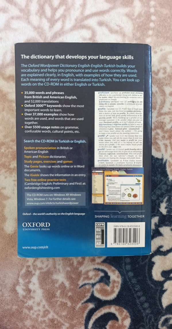 Oxford Wordpower İngilizce-İngilizce-Türkçe Sözlük - Görsel 3
