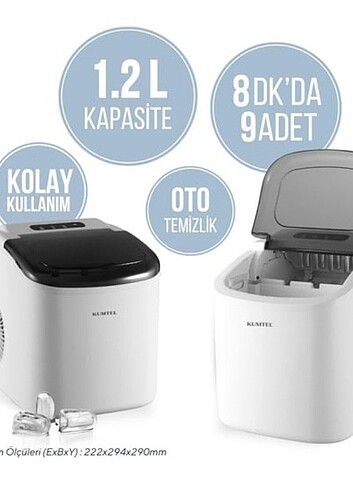 Kumtel Taşınabilir Otomatik Buz Makinesi
