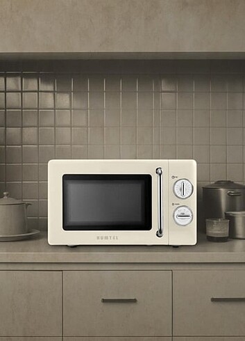 Kumtel Bej Retro Mikrodalga Fırın 20L