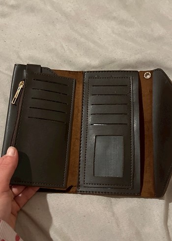 Kahverengi Deri Fermuarlı Kadın Cüzdanı - Görsel 3