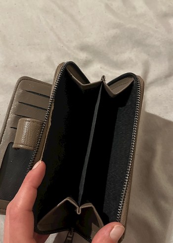 Kilitli Kahverengi Deri Kadın Cüzdanı - Görsel 4