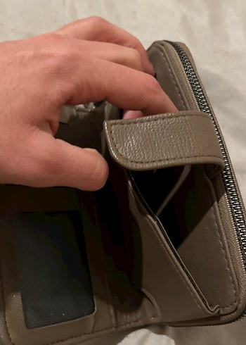 Kilitli Kahverengi Deri Kadın Cüzdanı - Görsel 3