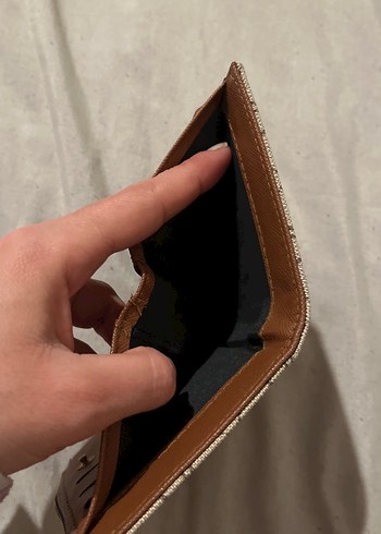 Deri Kahverengi Fermuarlı Kadın Cüzdanı - Görsel 3