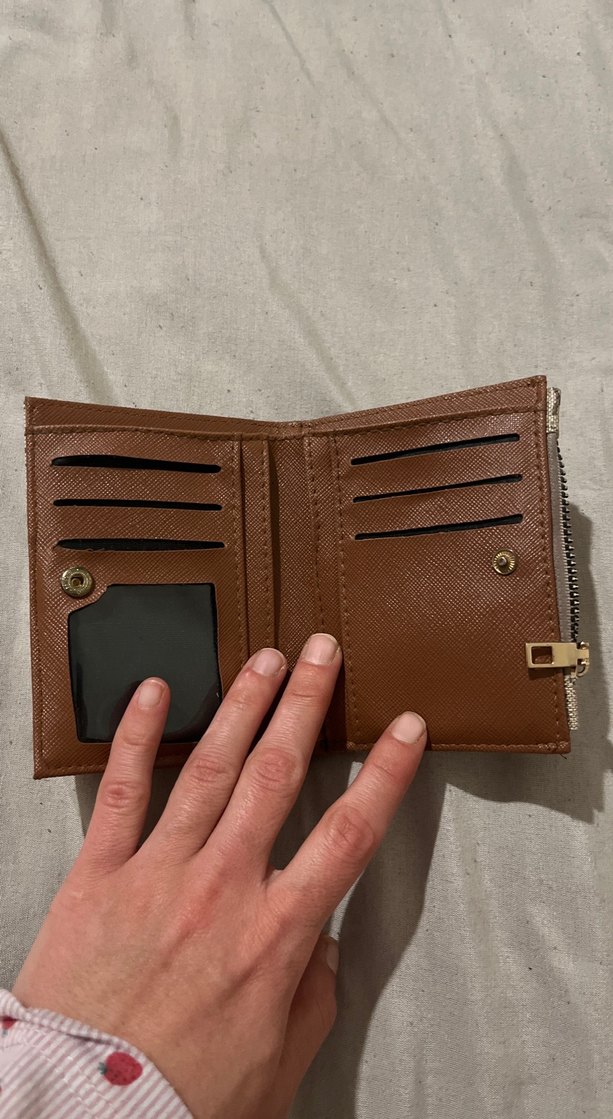 Deri Kahverengi Fermuarlı Kadın Cüzdanı - Görsel 2