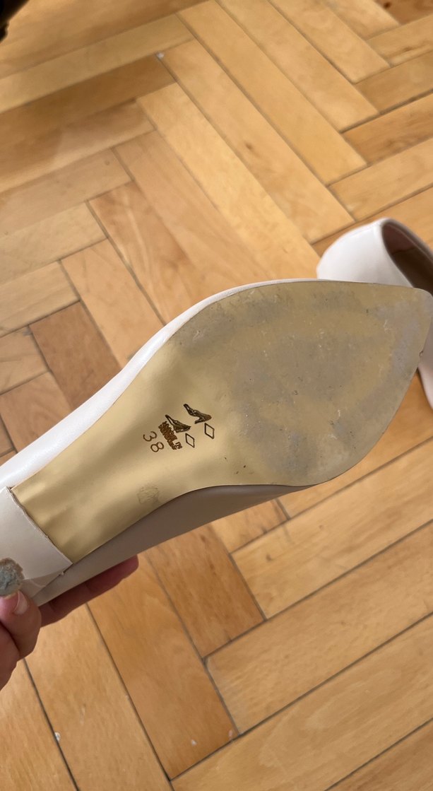 Bej Stiletto Kadın Topuklu Ayakkabı - Görsel 3