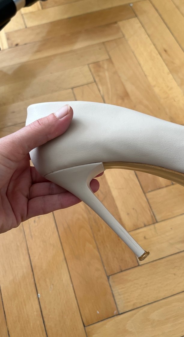 Bej Stiletto Kadın Topuklu Ayakkabı - Görsel 2