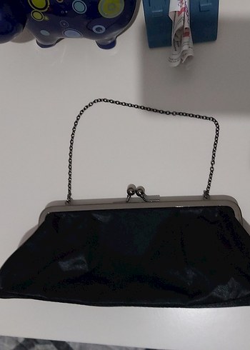 Siyah Zincirli Çanta - Görsel 5