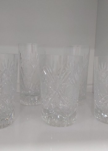 3 Farklı Kristal Bardak (11 Tane) - Görsel 2